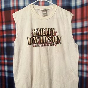 Harley Davidson cutoff shirt